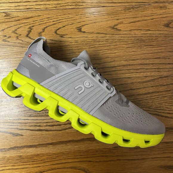 On Cloudswift 4 Alloy Lime Gray Lace Up Running Sneakers Mens Size 12 NEW No Lid main image 4
